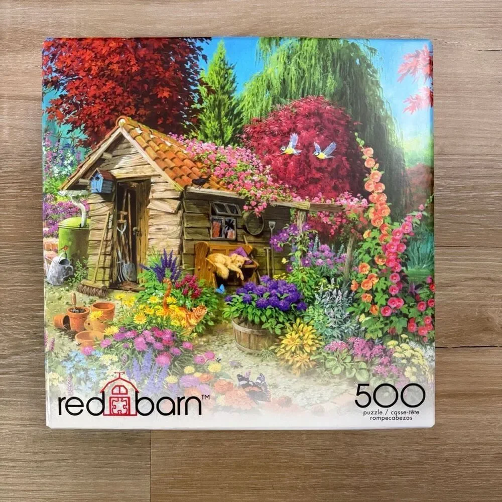 New Sealed Lot Red Barn 500 Piece Jigsaw Puzzle Set Landscape Unicorn Picture